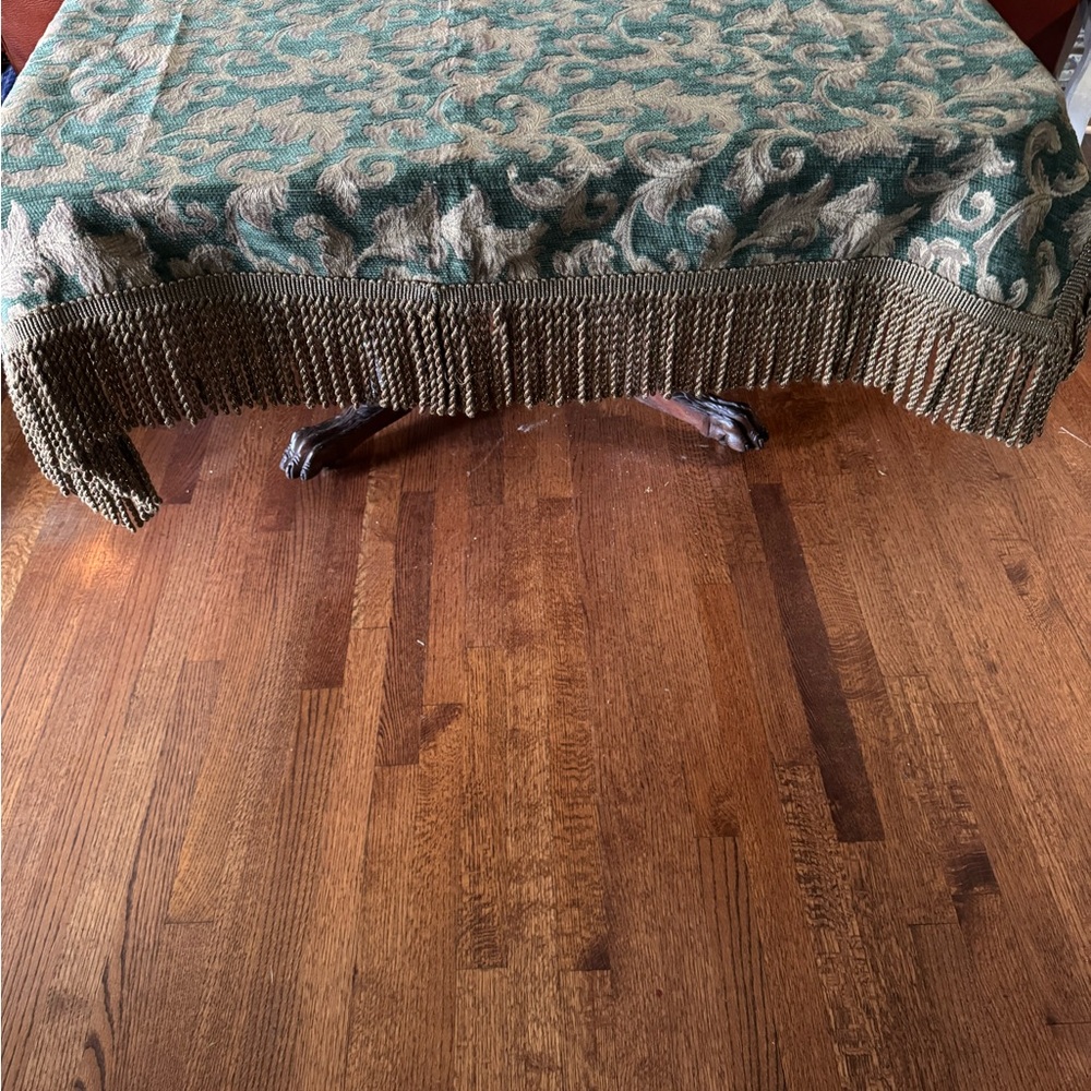 Elegant Green and Brown Tablecloth